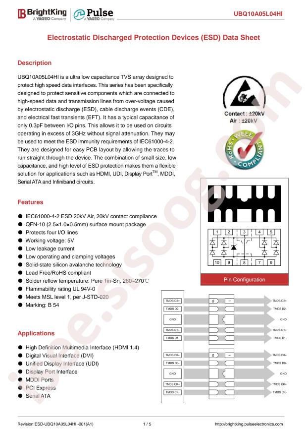 UBQ10A05L04HI