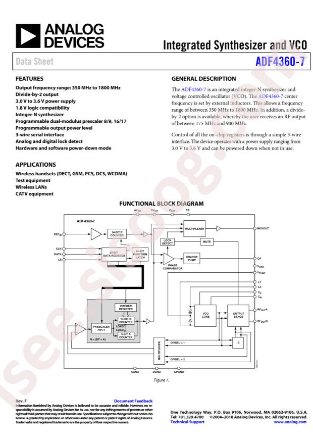 ADF4360-7BCPZRL