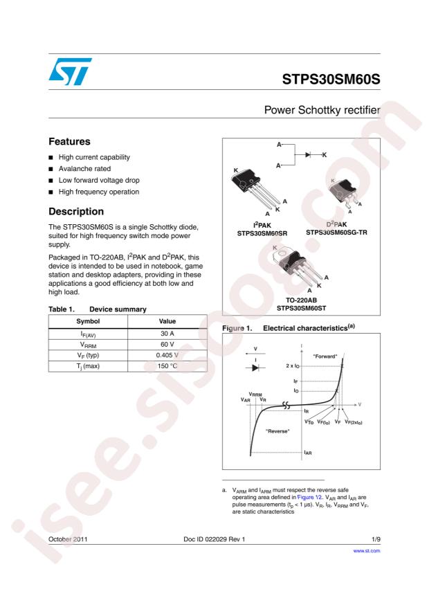 STPS30SM60SG-TR