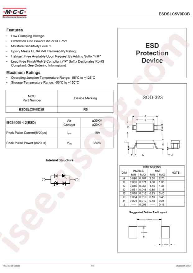ESDSLC5V0D3B-TP