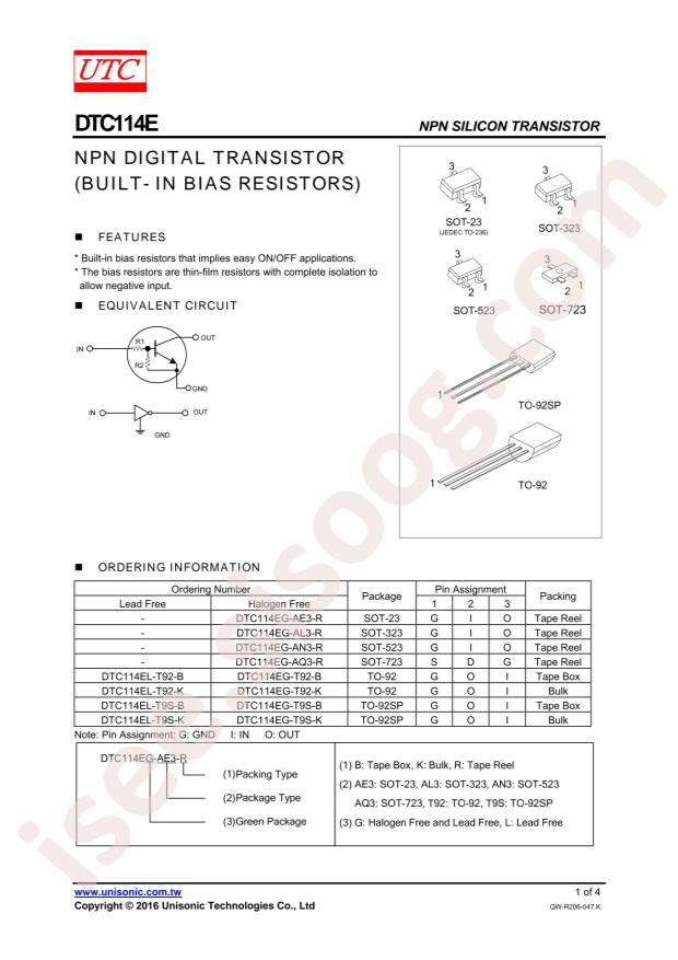 DTC114EL-T92-K