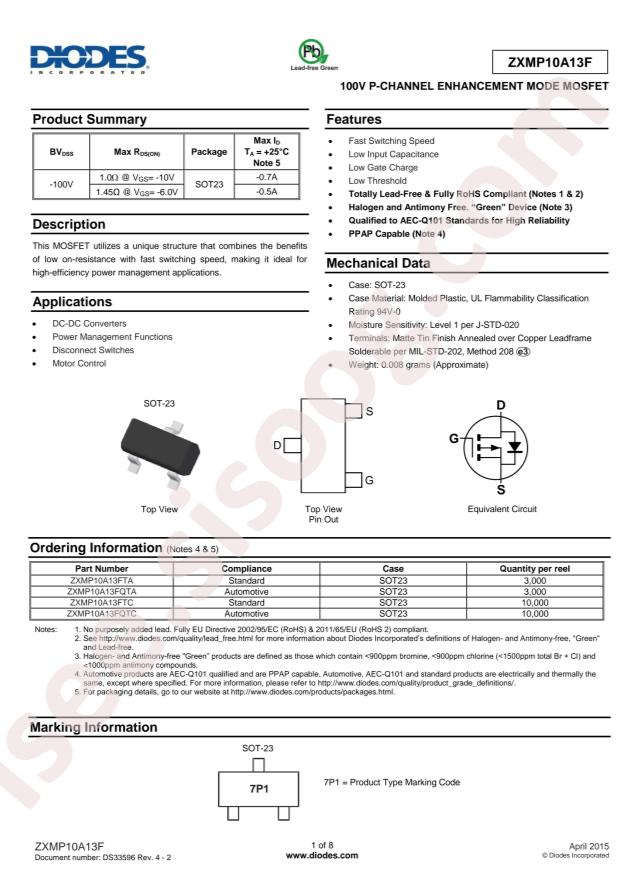 ZXMP10A13FTA