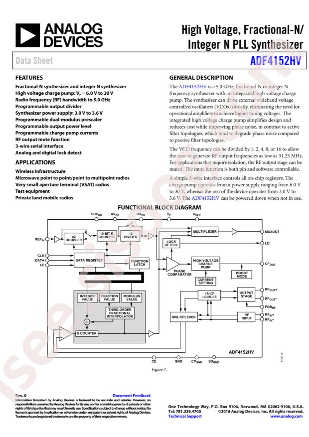 ADF4152HVBCPZ-RL7