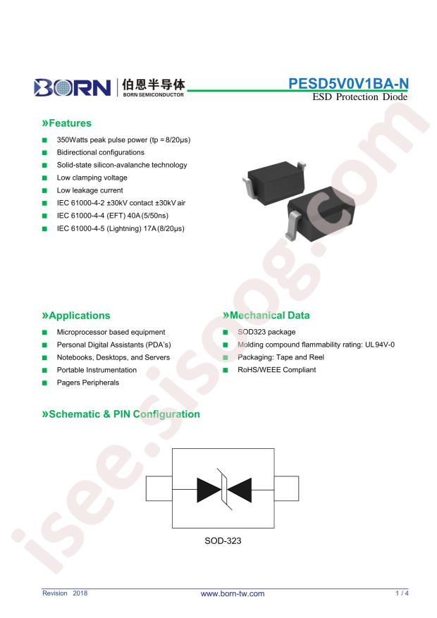 PESD5V0V1BA-N