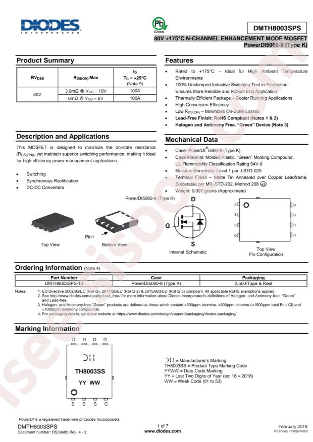 DMTH8003SPS-13