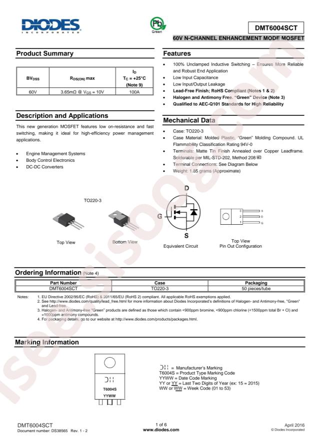 DMT6004SCT
