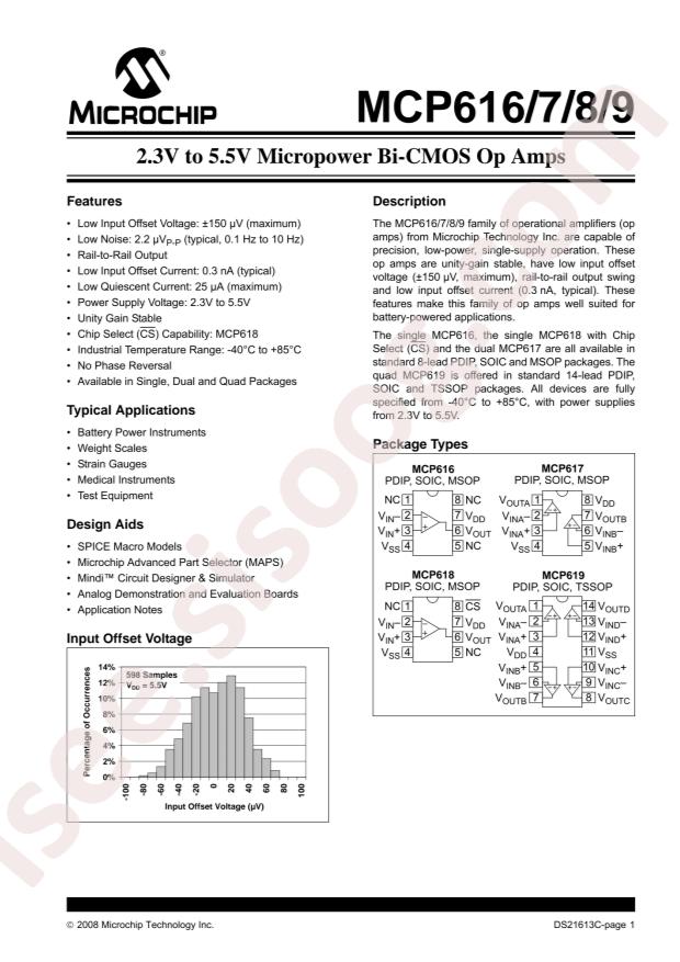 MCP616-I/SN