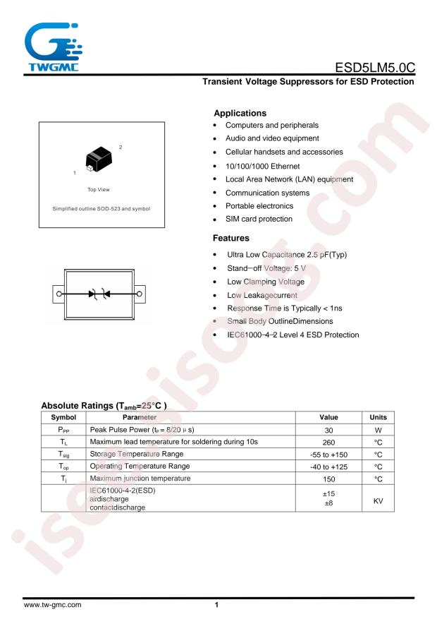 ESD5LM5.0C