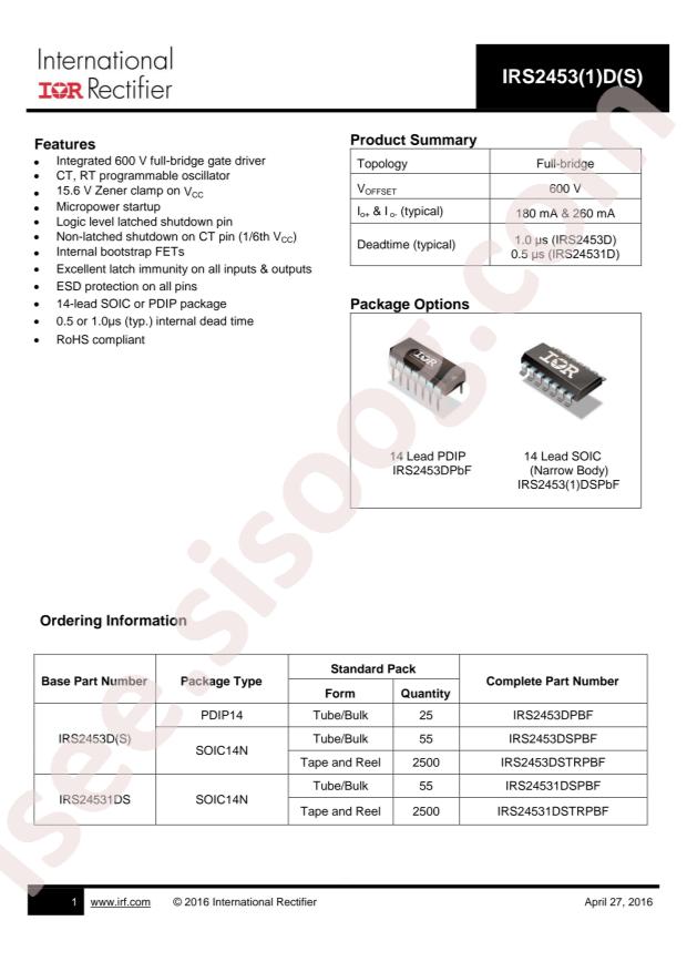 Infineon IRS24531DSTRPBF