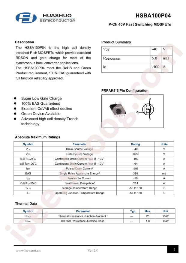 HSBA100P04