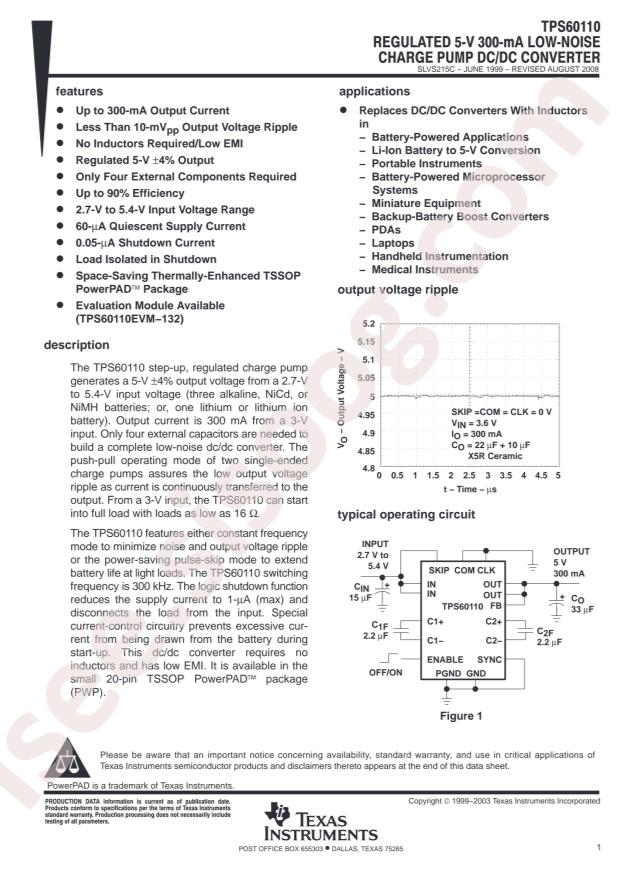 TPS60110PWPR