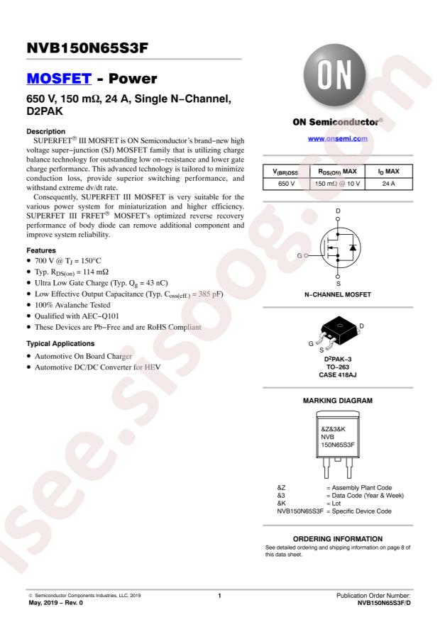 NVB150N65S3F