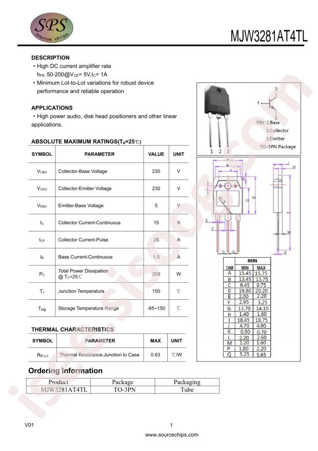 MJW3281AT4TL