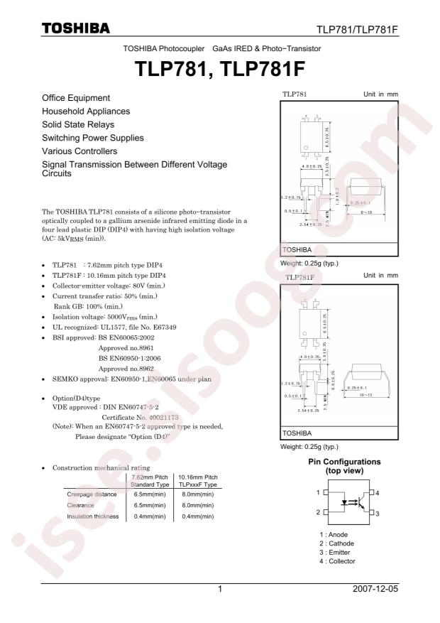 TLP781(GR-TP6,F)