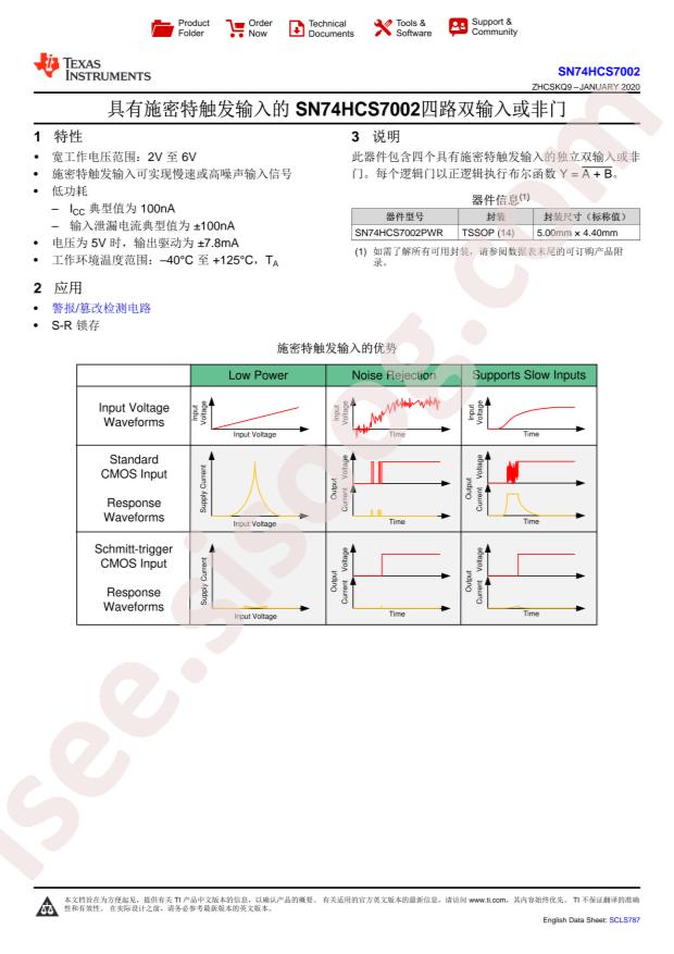 SN74HCS7002DR