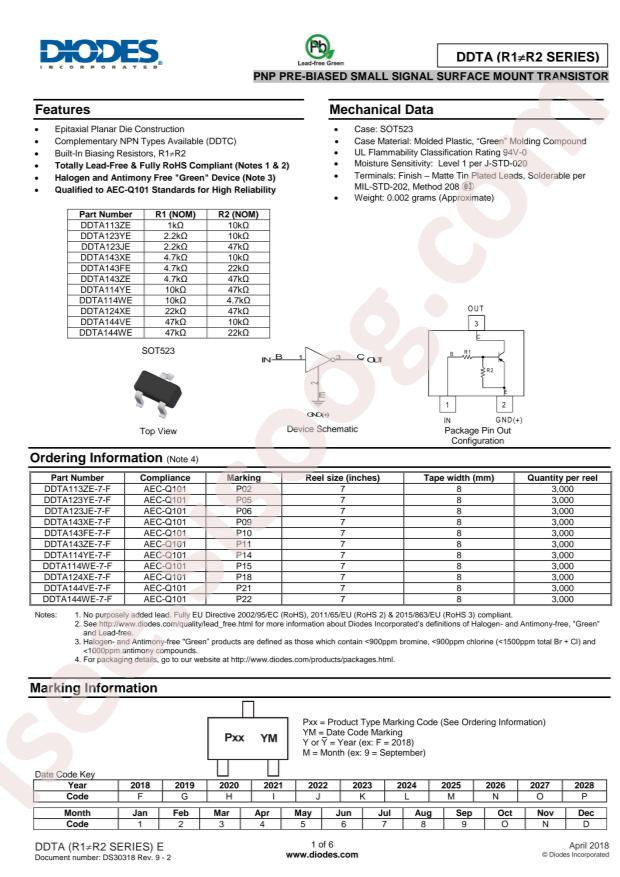 DDTC144EE-7-F