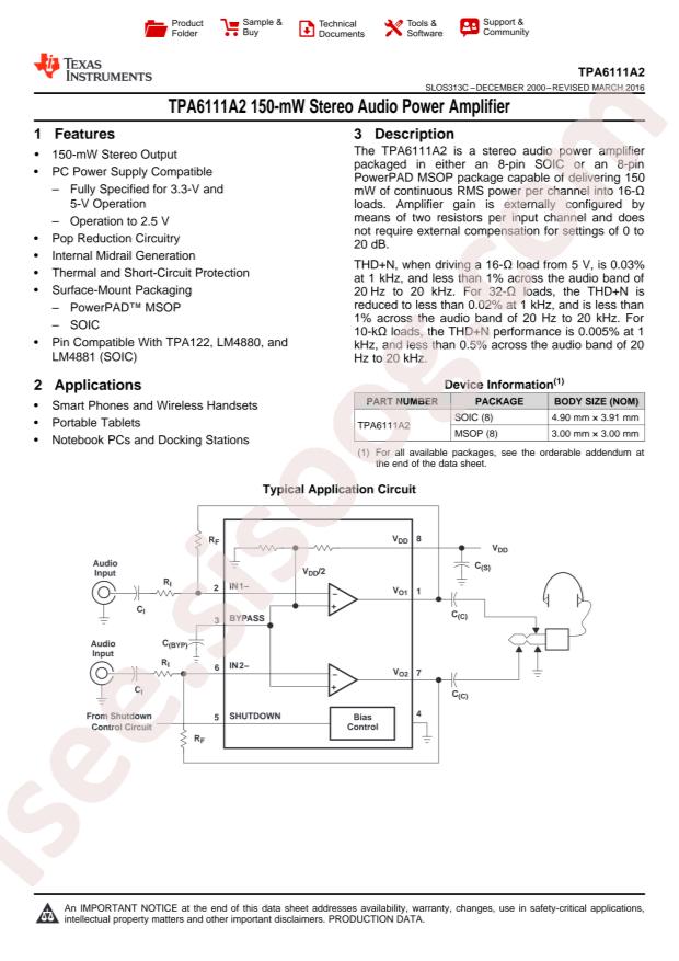 TPA6111A2DR