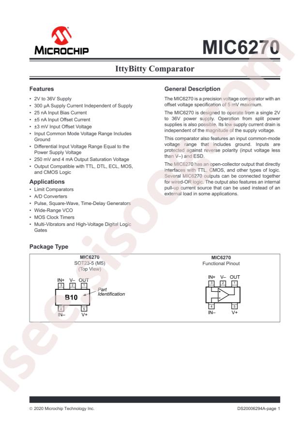 MICROCHIP MIC6270BM5-TR