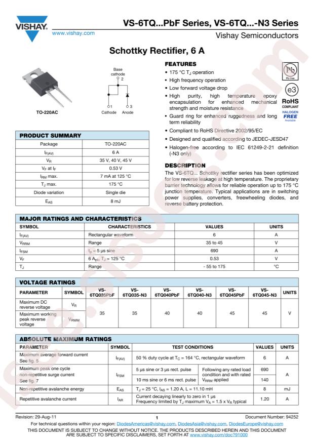 VS-6TQ045PBF