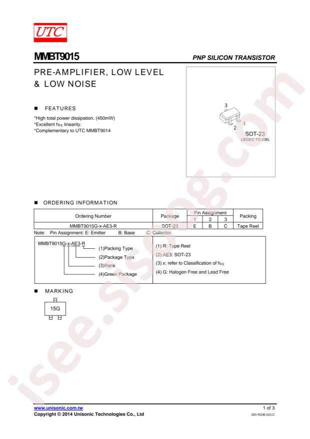 MMBT9015G-C-AE3-R