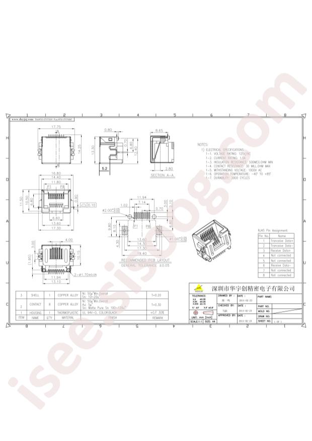 HYCW114-RJ45-086B