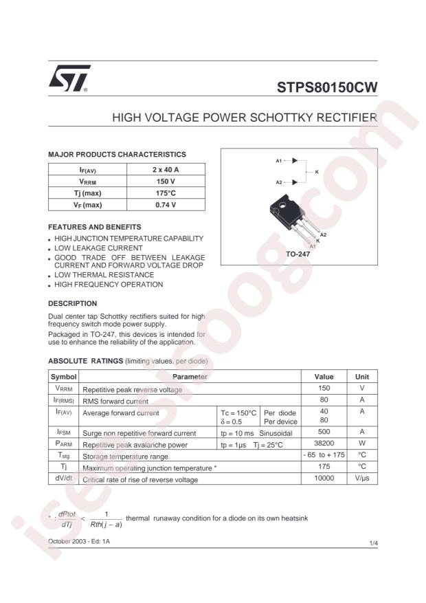 STPS80150CW