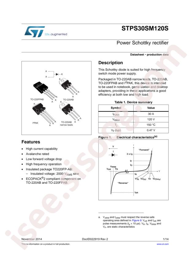 STPS30SM120ST