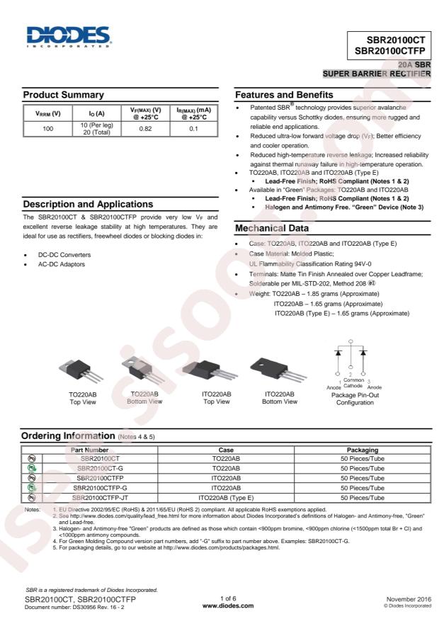 SBR20100CTFP