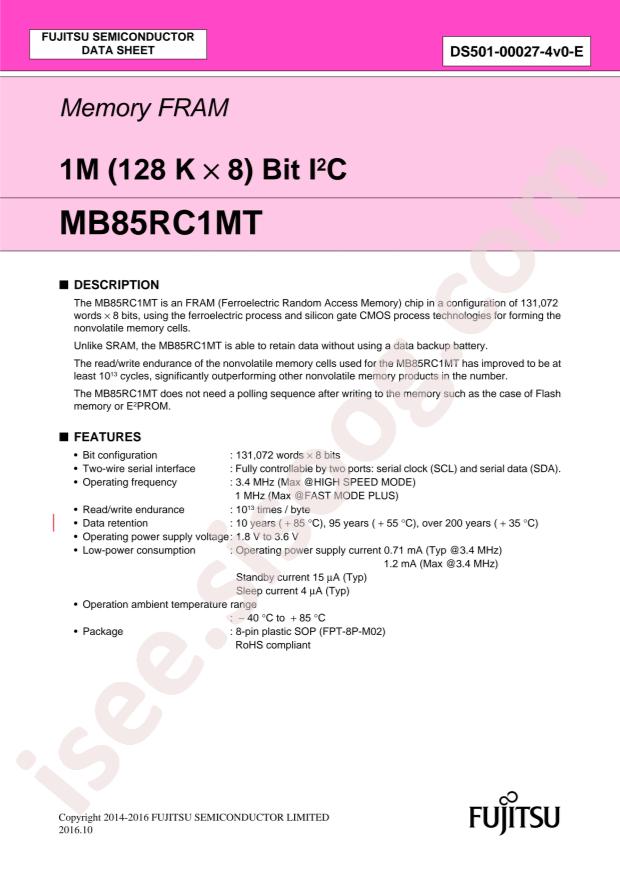 MB85RC1MTPNF-G-JNE1