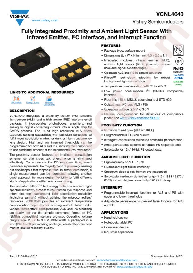 VCNL4040M3OE-H5