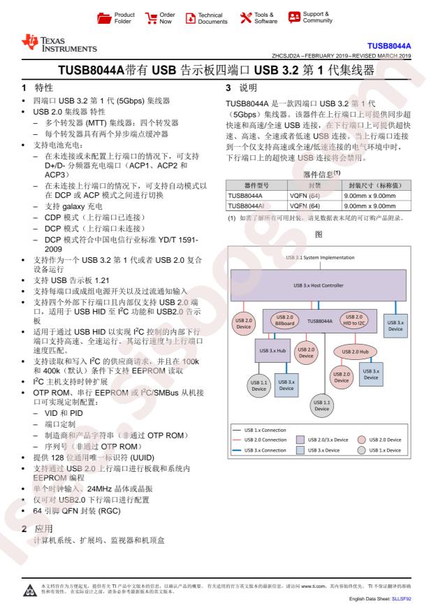 TUSB8044ARGCR