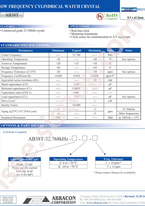 AB38T-32.768KHZ