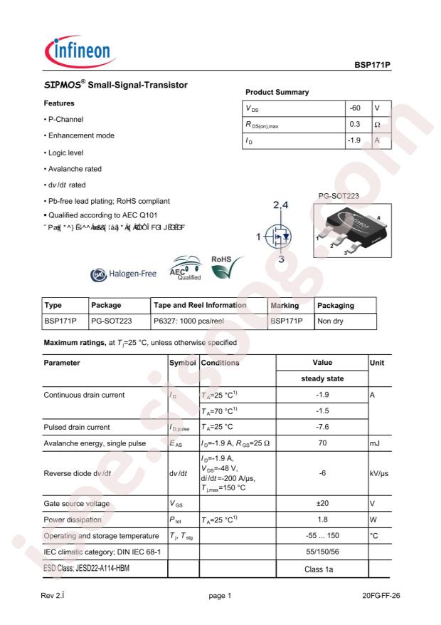 BSP171PH6327