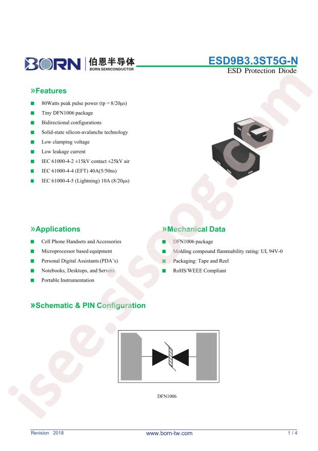 ESD9B3.3ST5G-N
