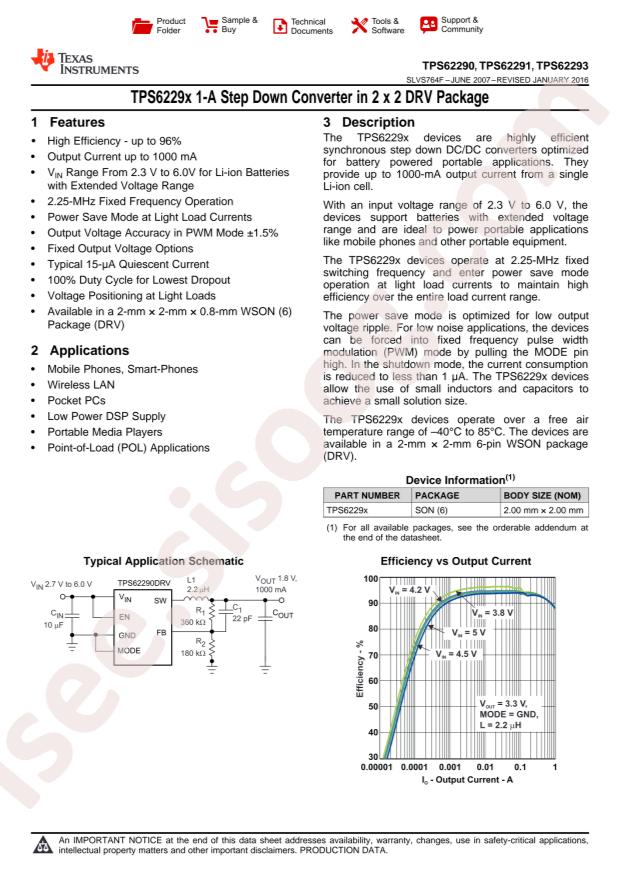 TPS62290DRVR