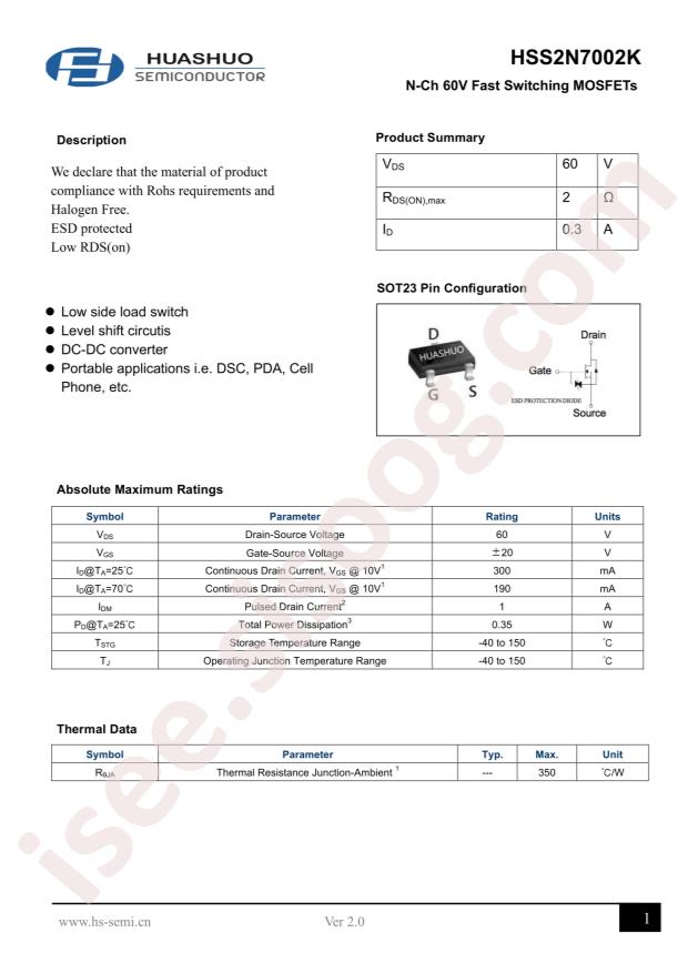 HSS2N7002K