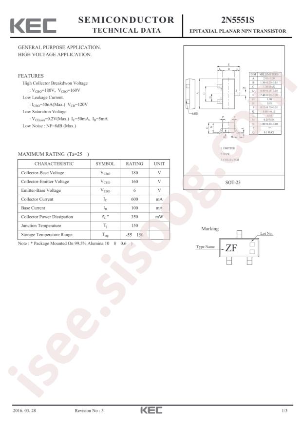 2N5551S-RTK/P