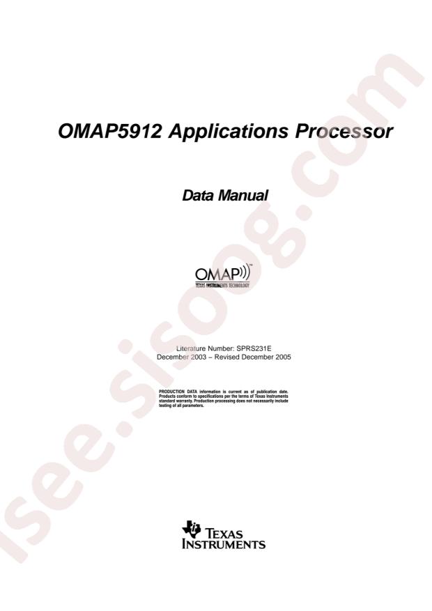 OMAP5912ZVL