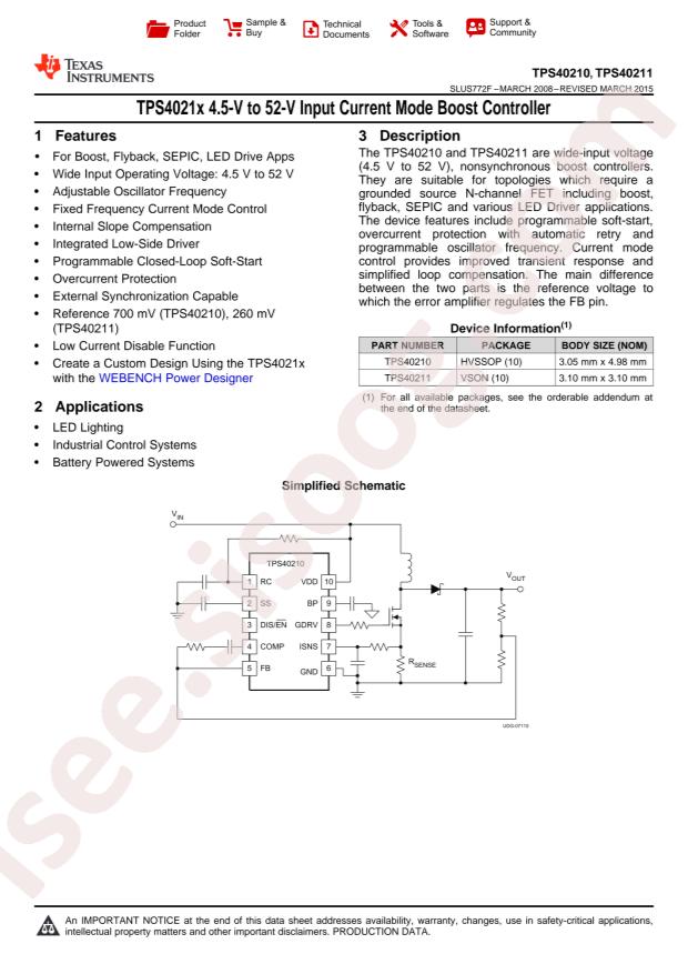 TPS40210DRCR