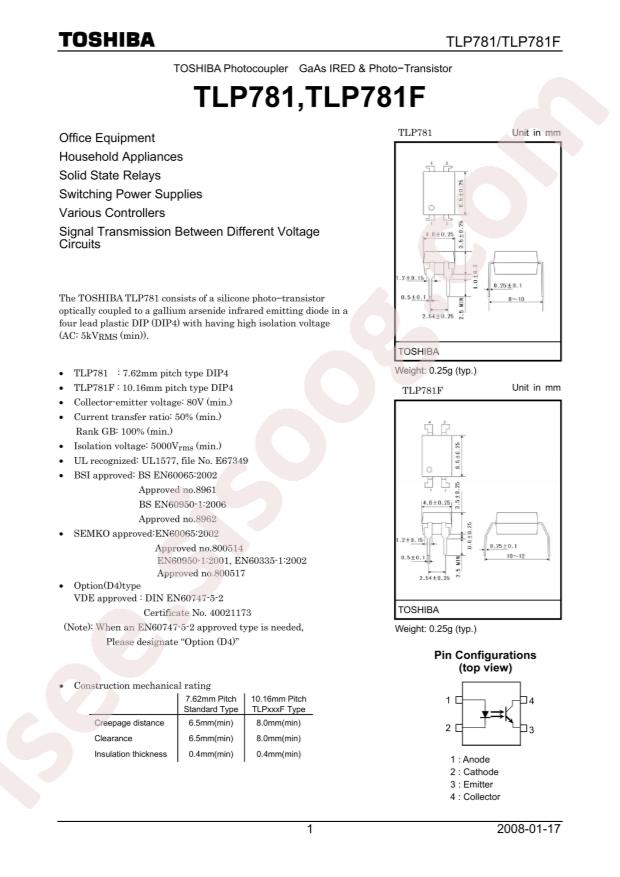 TLP781(D4-GB,F)