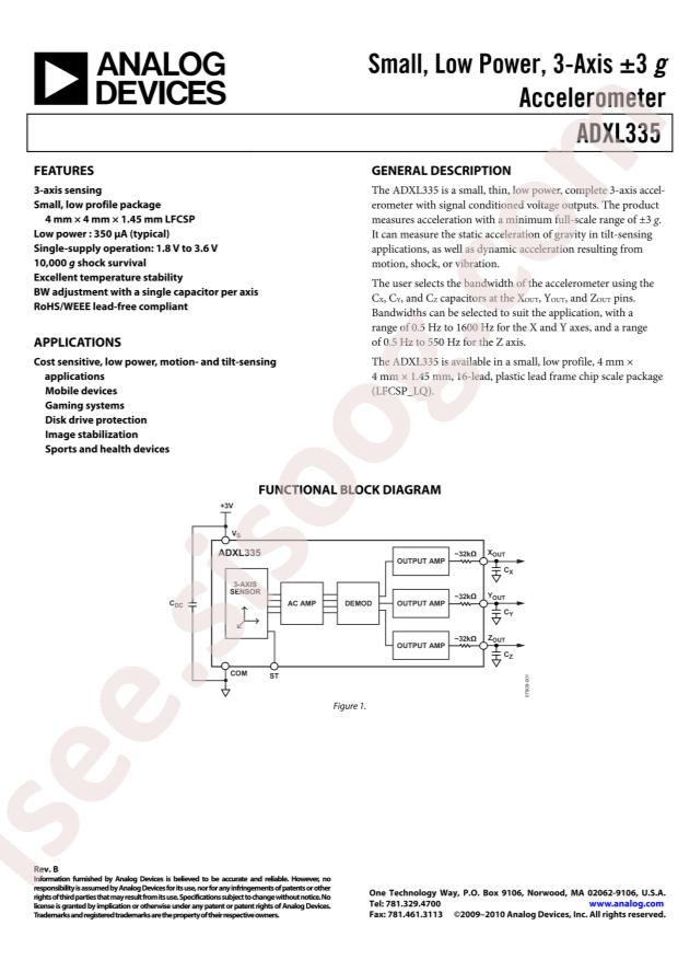 ADXL335BCPZ-RL7
