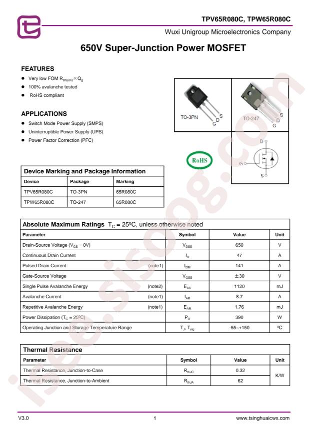 TPW65R080C