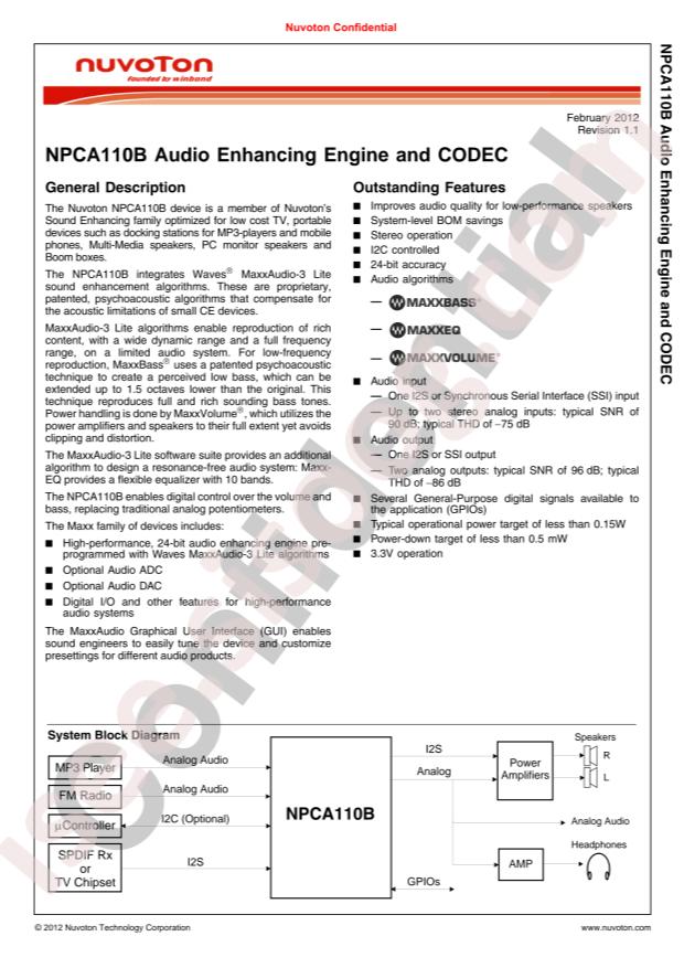 NPCA110BA0YX