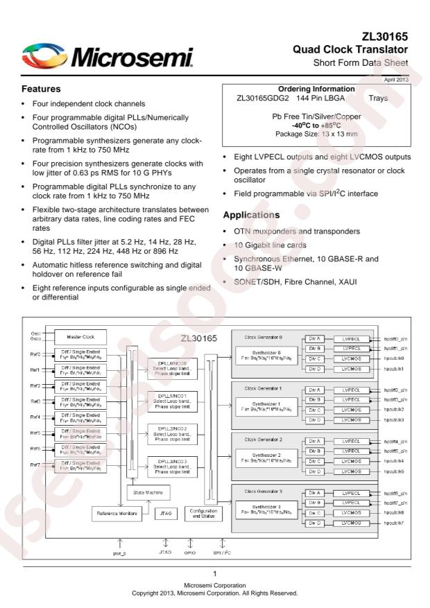 ZL30165GDG2