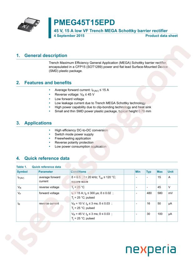 PMEG45T15EPDAZ