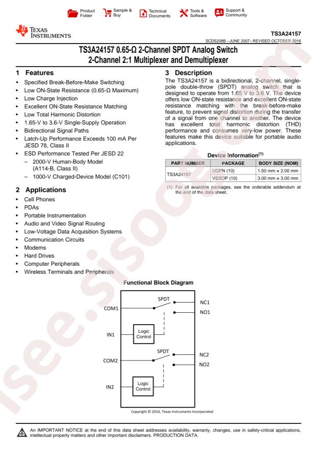 TS3A24157DGSR