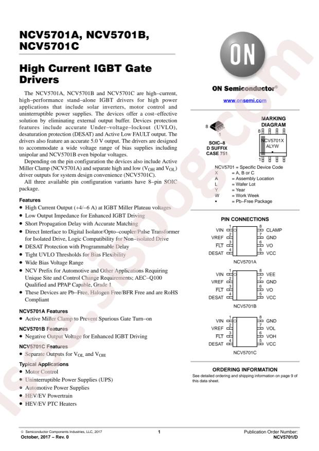 NCV5701CDR2G