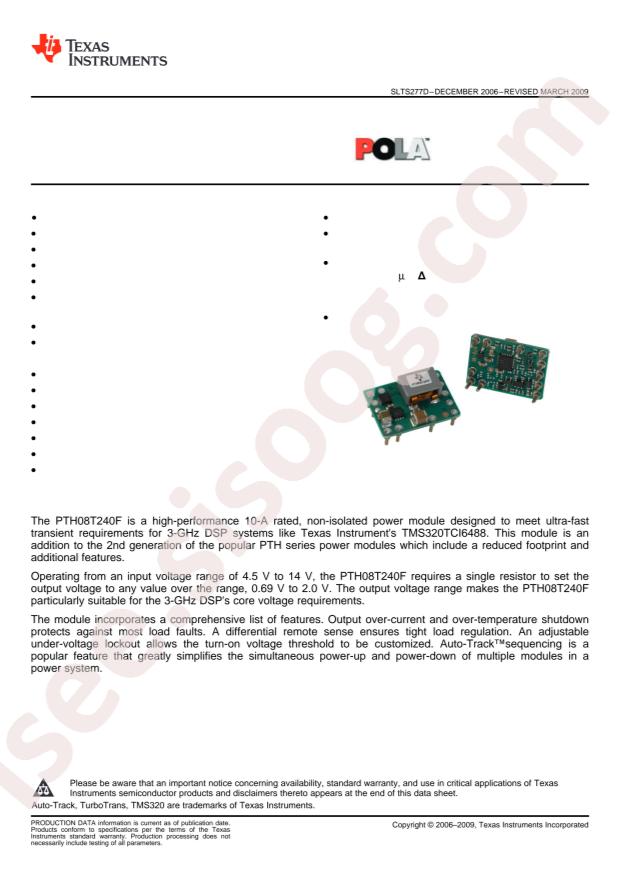 PTH08T240FAD