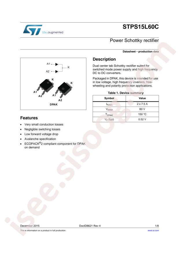 STPS15L60CB-TR
