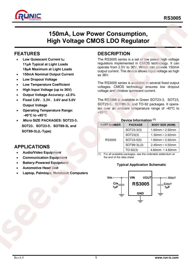 RS3005-3.3YSF3